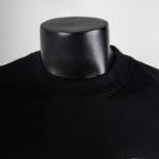 Black Dior crewneck T-shirt with ribbed neckline