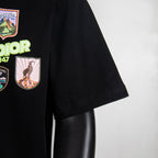 Black T-shirt short sleeve detail