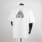 White Dior short-sleeve T-shirt with large back DIOR logo print