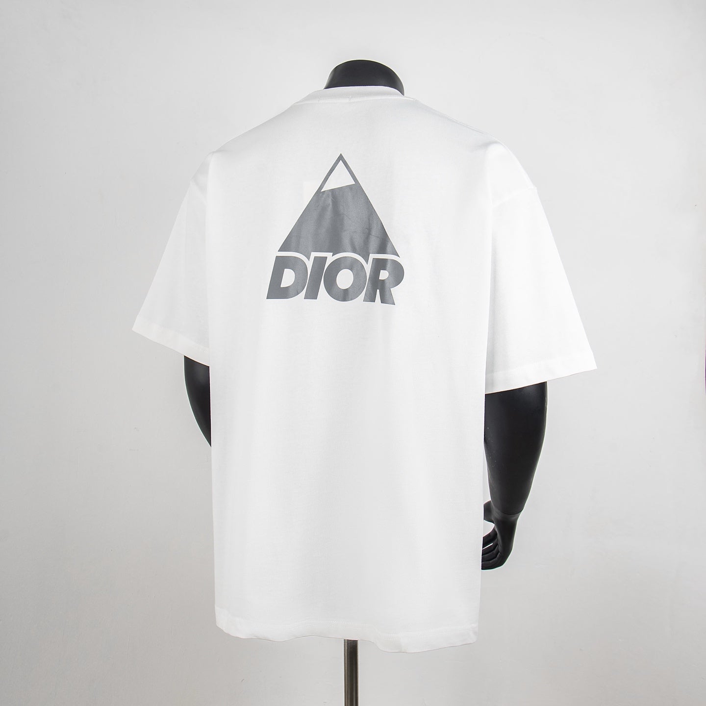 White Dior short-sleeve T-shirt with large back DIOR logo print