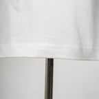 White Dior T-shirt hem stitching detail