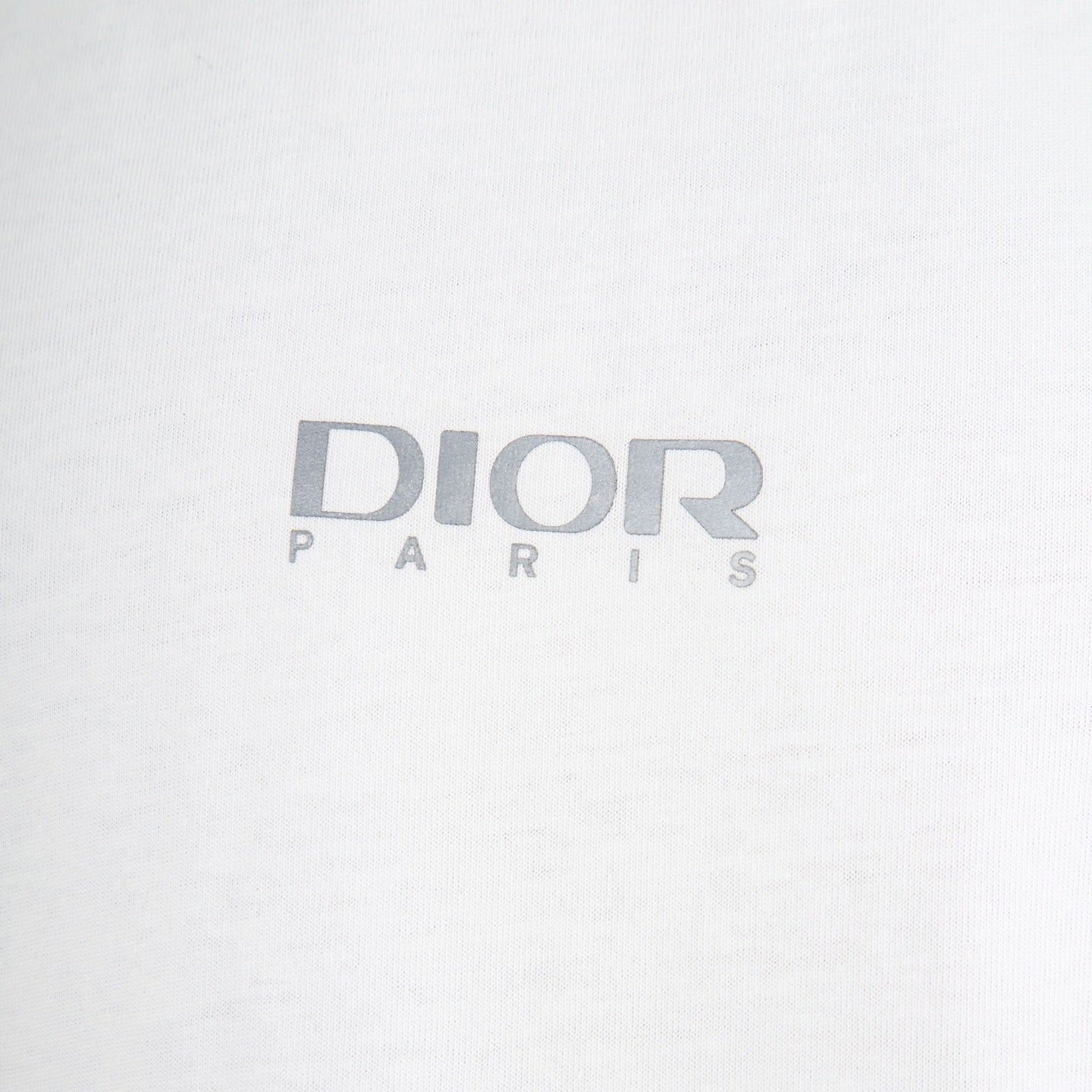 White T-shirt with DIOR PARIS logo print on the chest