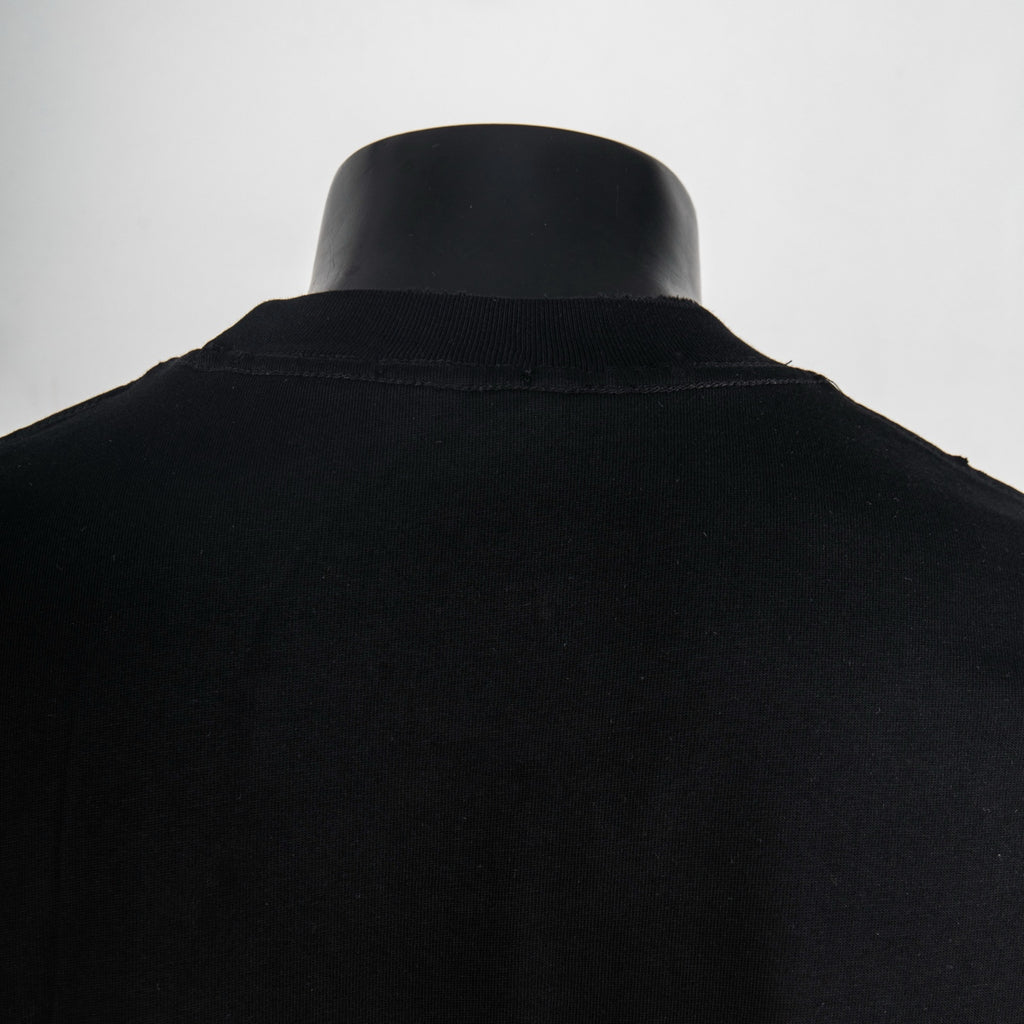 Dior short-sleeve T-shirt, black back yoke and collar