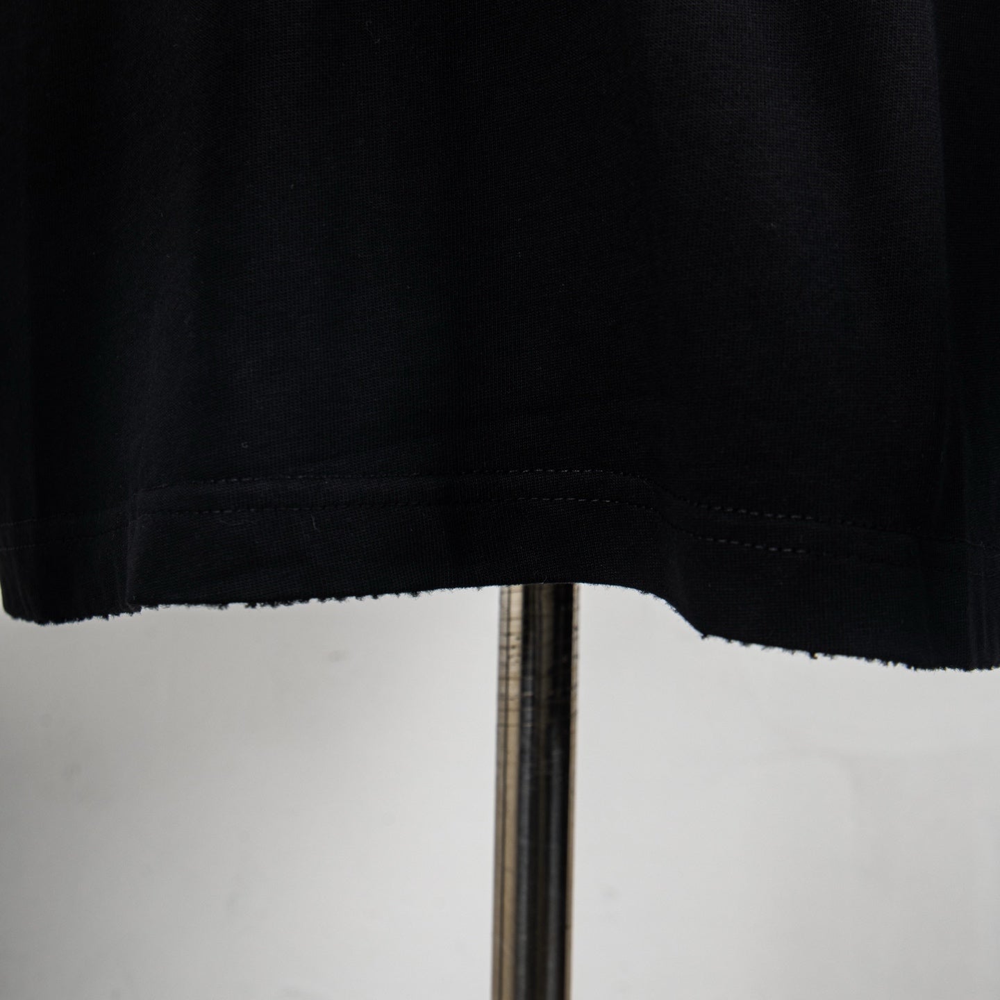 Dior short-sleeve T-shirt, black, straight hem with stitching
