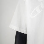 White Dior short-sleeve T-shirt side hem