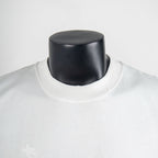 Dior white crew-neck T-shirt close-up of neckline