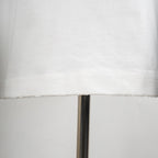 White Dior T-shirt with stitched bottom hem detail