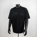 Black short-sleeve T-shirt with Dior logo graphic
