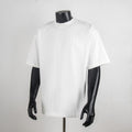White Dior crewneck T-shirt with small tonal chest logo