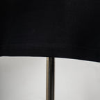 Black Dior T-shirt bottom hem with stitching