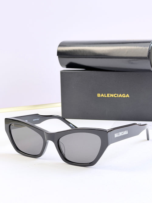 Balenciaga cat-eye sunglasses, black frame with dark lenses