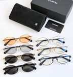 Chanel glasses set with multiple frames and black case