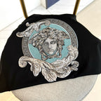 Versace black T-shirt with Medusa graphic on the back