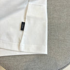 White Versace T-shirt with VERSACE logo label on sleeve