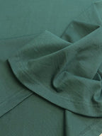 Dark green Dior short-sleeve T-shirt sleeve cuff and stitched hem detail