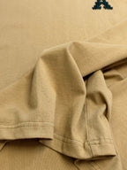 Amiri T-shirt light tan with stitched sleeve cuff and draped fabric detail
