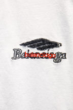 Balenciaga crewneck T-shirt in white with embroidered eye-shaped logo motif
