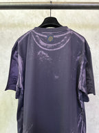 Louis Vuitton dark purple graphic crewneck T-shirt, back with small emblem