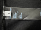 Balenciaga size and care label on black T-shirt hem