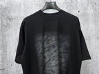 Balenciaga short-sleeve T-shirt, black, crew neck, faint logo print across front