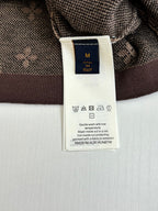 Care label on Louis Vuitton shirt inside collar with size and wash icons