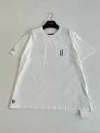 Short-sleeve T-shirt with chest pocket logo, white