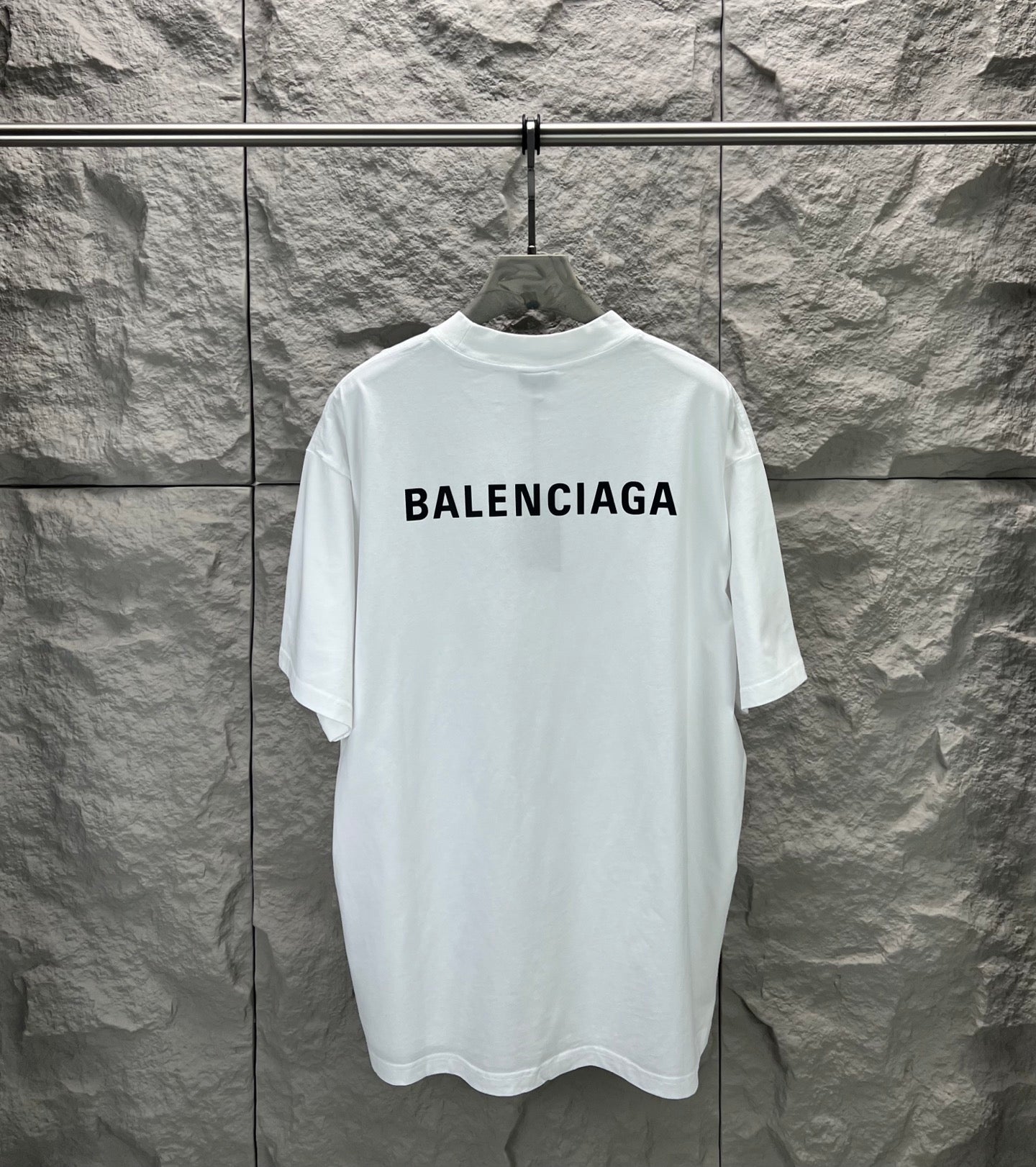 Balenciaga white oversized T-shirt with large front BALENCIAGA print