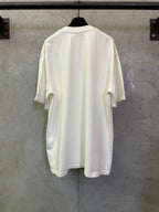 Off-white crewneck T-shirt, back view with short sleeves and relaxed fit