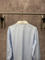 Louis Vuitton pinstriped long-sleeve dress shirt, light blue