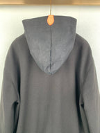 Louis Vuitton hooded zip-up jacket, dark gray, rear hood view