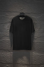 Balenciaga short-sleeve T-shirt, black crew neck, straight hem