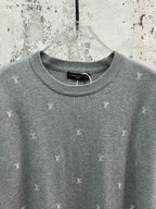 Louis Vuitton monogram T-shirt, grey crew neck, short sleeves