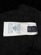 Louis Vuitton black textured knit T-shirt with size and care label inside