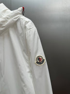 Moncler long white sleeve with circular logo patch