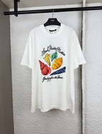 White Louis Vuitton T-shirt with colorful shell graphic on front