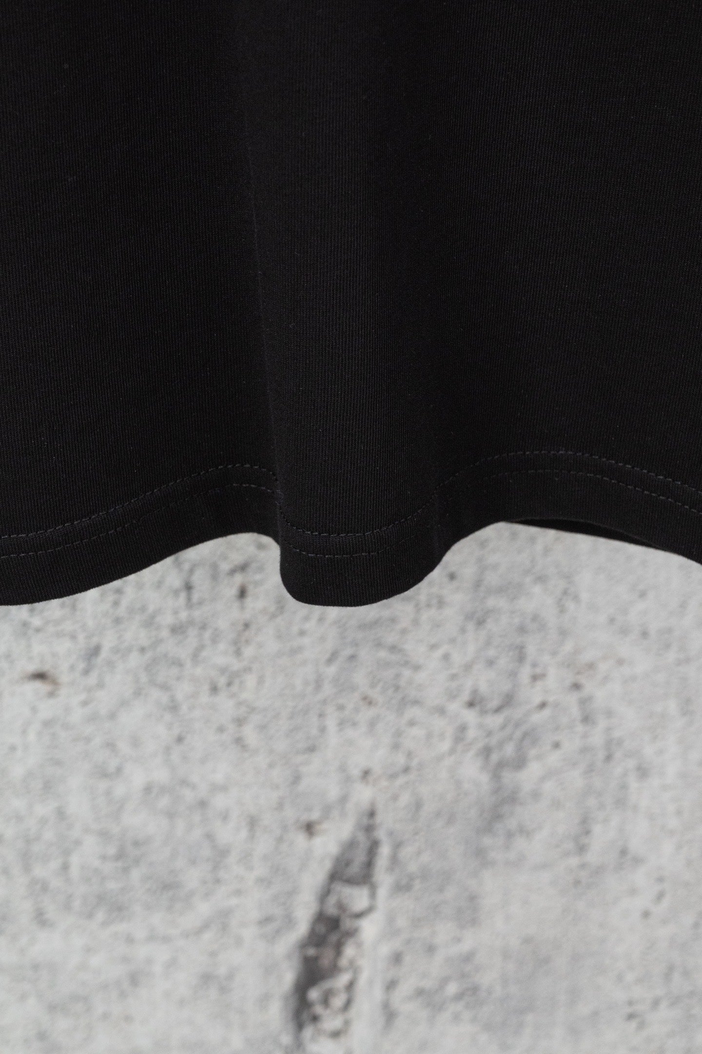 Black Chrome short hem with curved side seam
