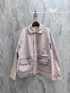 Louis Vuitton denim jacket with button-front and two chest pockets