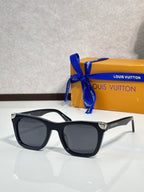 Louis Vuitton sunglasses, black frame with dark lenses