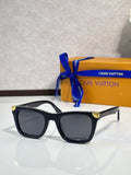 Louis Vuitton sunglasses, black frame with dark gray lenses