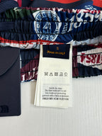 Louis Vuitton shorts size tag marked S and Made in Italy care label