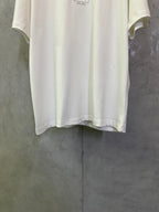 Off-white Burberry short-sleeve T-shirt hem and lower front