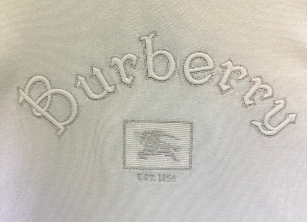 Off-white Burberry T-shirt chest logo graphic and crest