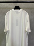 Dior white short-sleeve T-shirt, back view with crew neck