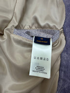 Denim jacket size and care tag: Made in Italy