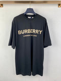 Navy Burberry graphic T-shirt with BURBERRY LONDON ENGLAND front print