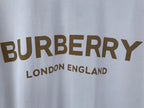 White Burberry T-shirt with BURBERRY London England text print