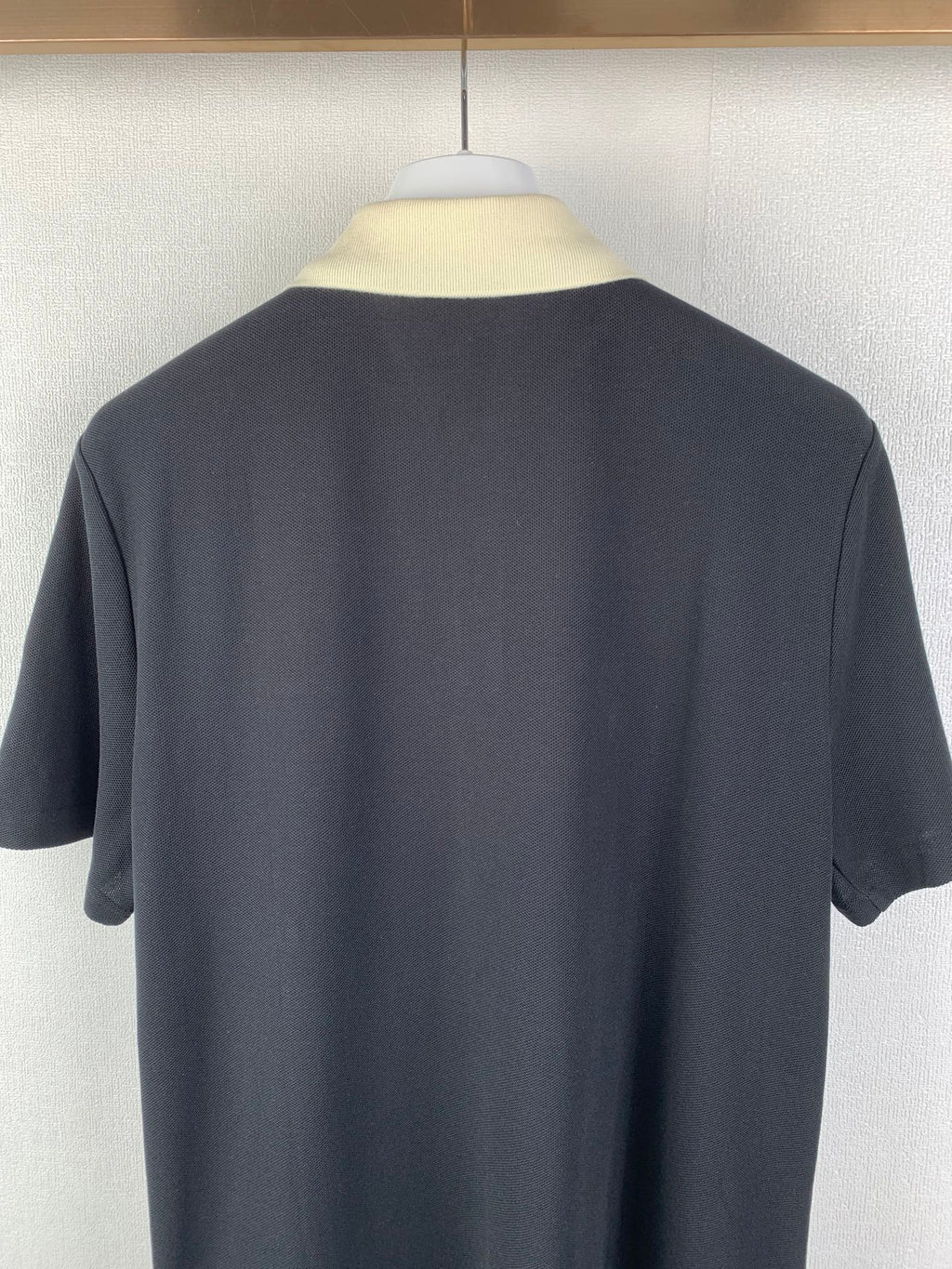 Moncler short-sleeve polo shirt back, dark fabric