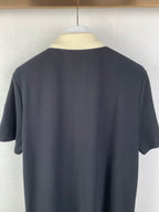 Moncler short-sleeve polo shirt back, dark fabric