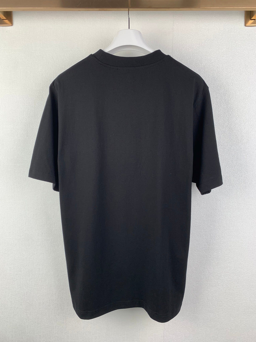 Burberry short-sleeve T-shirt, dark tone, plain back view