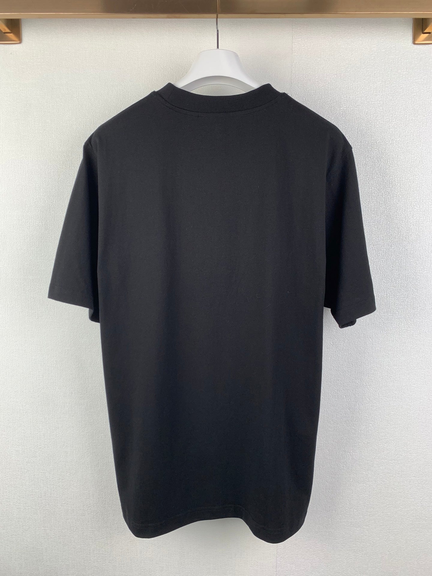 Burberry short-sleeve T-shirt, dark tone, plain back view